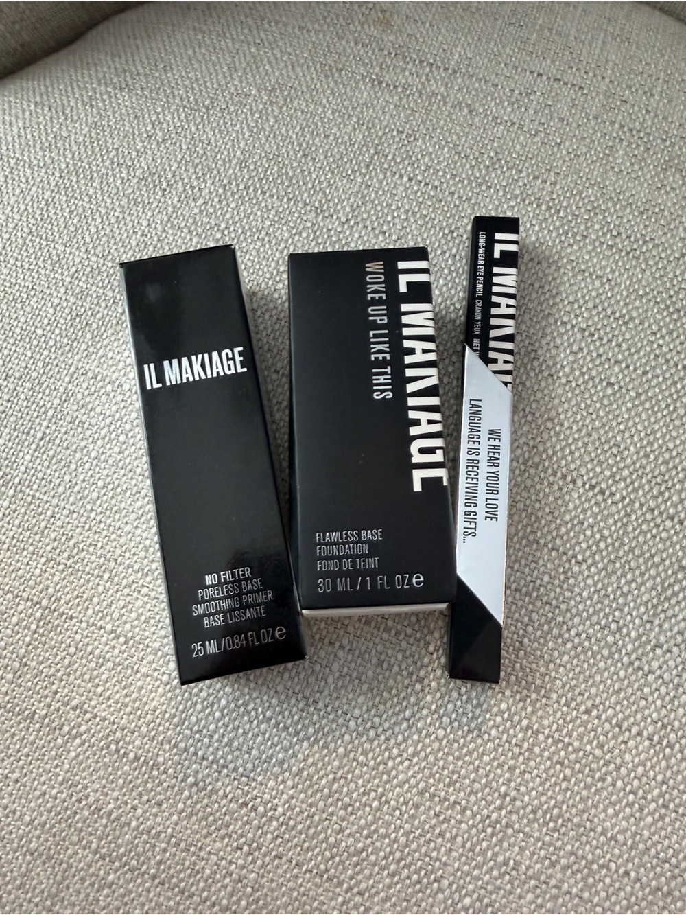 New IL MAKIAGE Makeup Bundle Woke Up Like This Foundation 035 + Primer + Eyeline